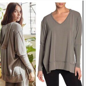 Free People Movement Soul Cycle Long Sleeve Hooded Top Small